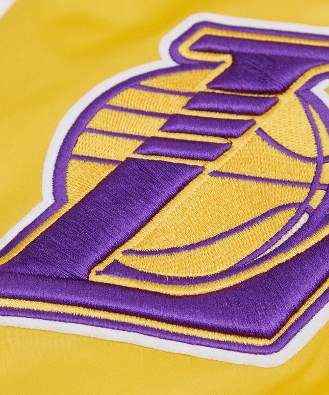 Pro Standard LA Lakers Big Logo Satin Jacket - Gold
