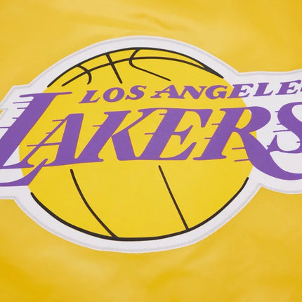 Pro Standard LA Lakers Big Logo Satin Jacket - Gold