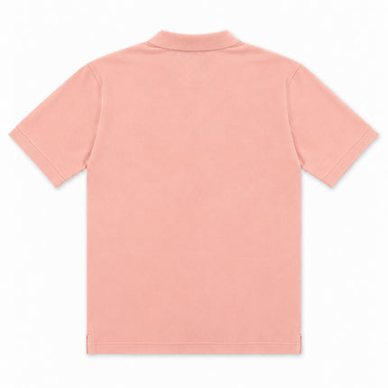 Hugo Boss Pallas polo shirt in soft pink featuring a classic collared design and textured cotton pique fabric.