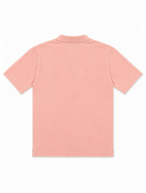 Hugo Boss Pallas polo shirt in soft pink featuring a classic collared design and textured cotton pique fabric.