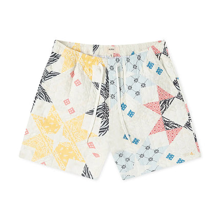 BLDG4 Quilted Deca Shorts - Whisper White