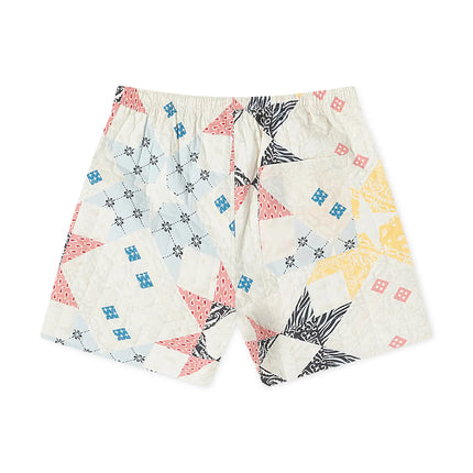 BLDG4 Quilted Deca Shorts - Whisper White