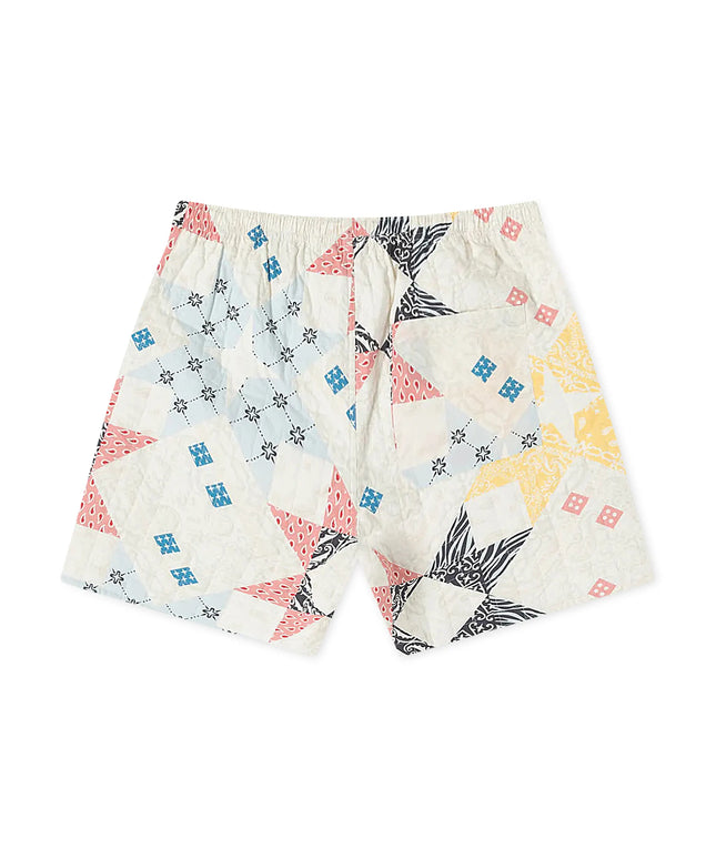BLDG4 Quilted Deca Shorts - Whisper White
