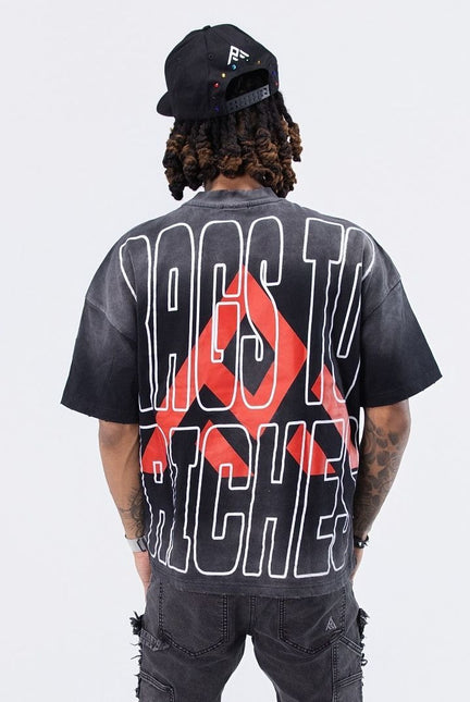 Paper Money Crown Jewels Tee - Washed Black