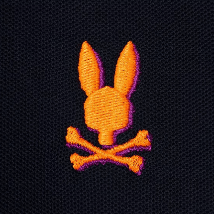 PSYCHO BUNNY MONTEBELLO PIQUE POLO - NAVY PSYCHO BUNNY