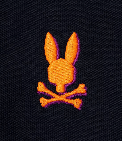 PSYCHO BUNNY MONTEBELLO PIQUE POLO - NAVY PSYCHO BUNNY