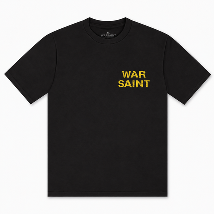 Warsaint LA Script Tee - Black/Taxi Yellow