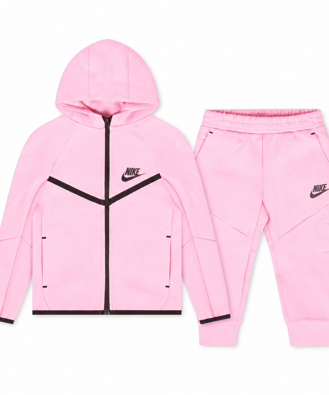 Nike Little Kids Sportswear Tech Fleece Set - Pink Rise