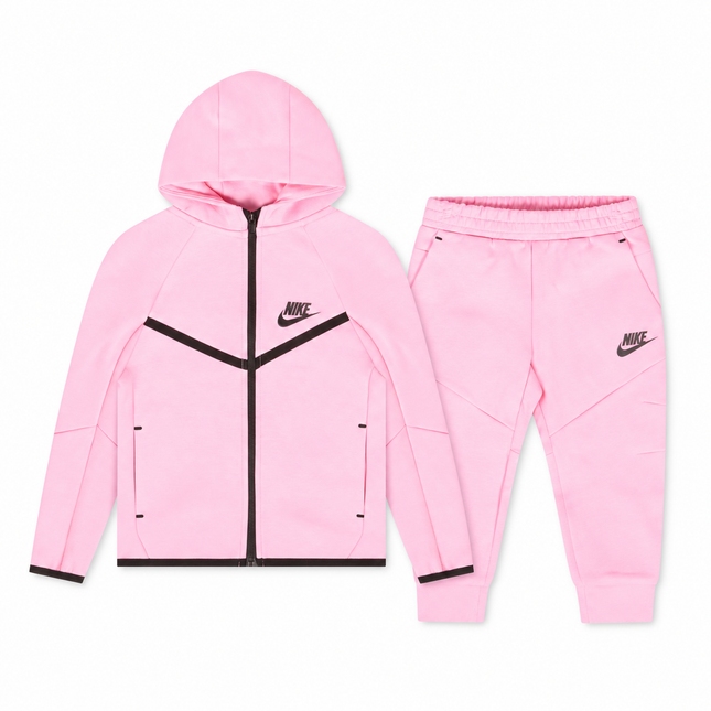 Nike Little Kids Sportswear Tech Fleece Set - Pink Rise