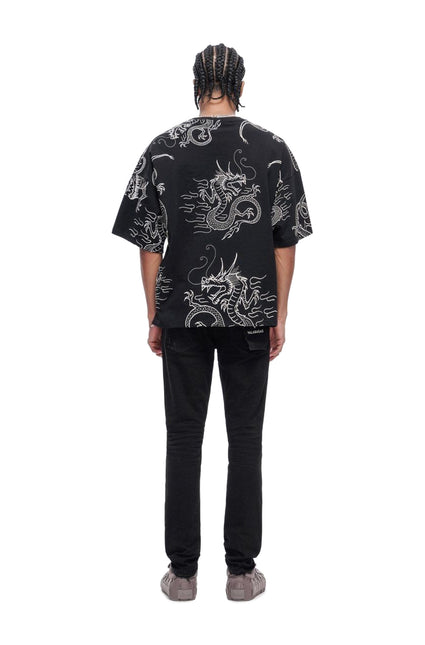 Valabasas Collage Skinny Denim Jet Black - Jet Black