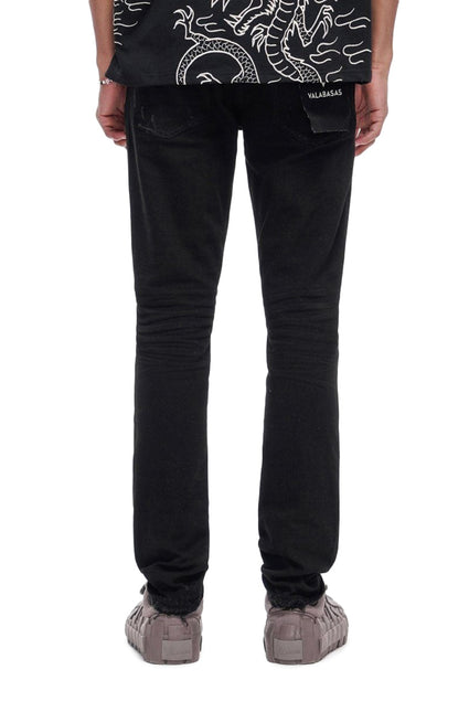 Valabasas Collage Skinny Denim Jet Black - Jet Black