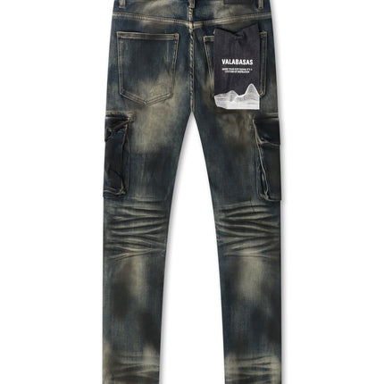 Valabasas Broken Skinny Jeans - Dirty Blue