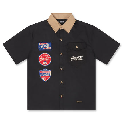 Preme Denim Coca Cola Mechanic Shirt - Black/Sand