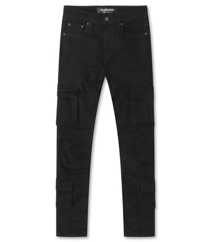 Valabasas Laddered Congo Skinny Jeans - Black