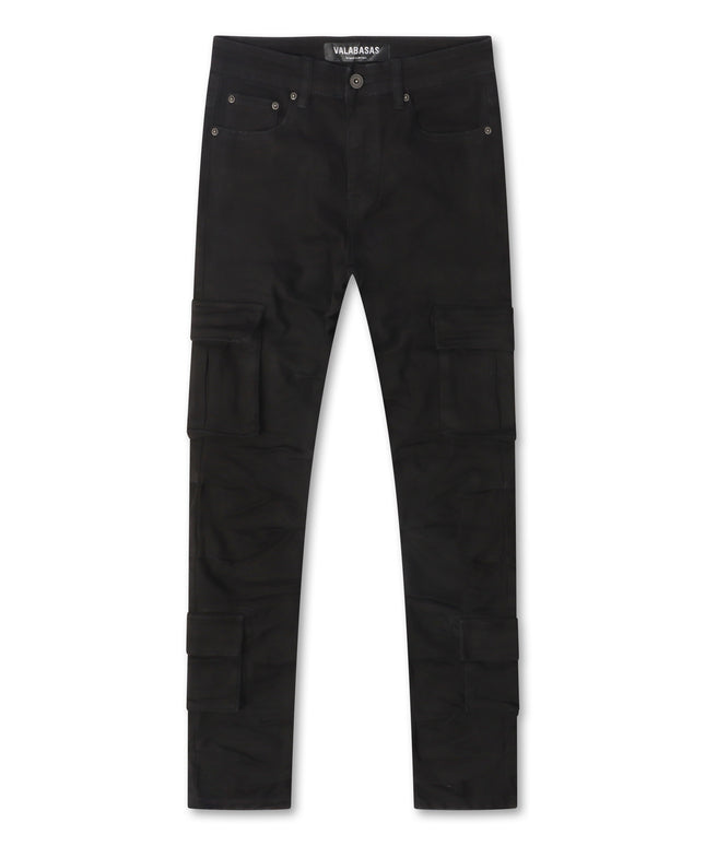 Valabasas Laddered Congo Skinny Jeans - Black