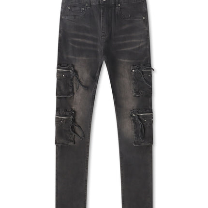 Serenede Poppy Cargo Skinny Jeans - Black