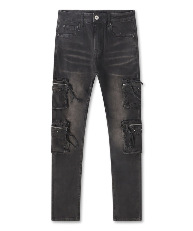 Serenede Poppy Cargo Skinny Jeans - Black