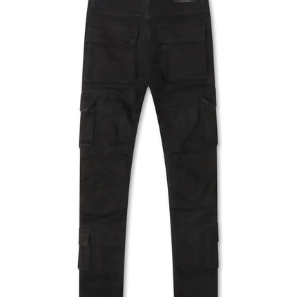 Valabasas Laddered Congo Skinny Jeans - Black