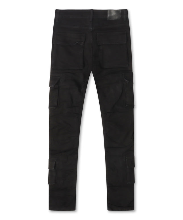 Valabasas Laddered Congo Skinny Jeans - Black