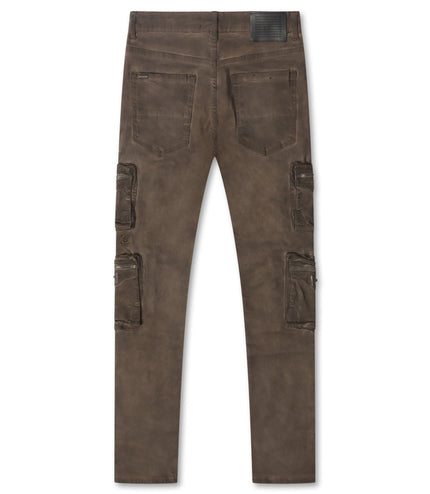 Serenede Oud Cargo Skinny Jeans - Espresso