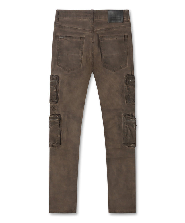 Serenede Oud Cargo Skinny Jeans - Espresso