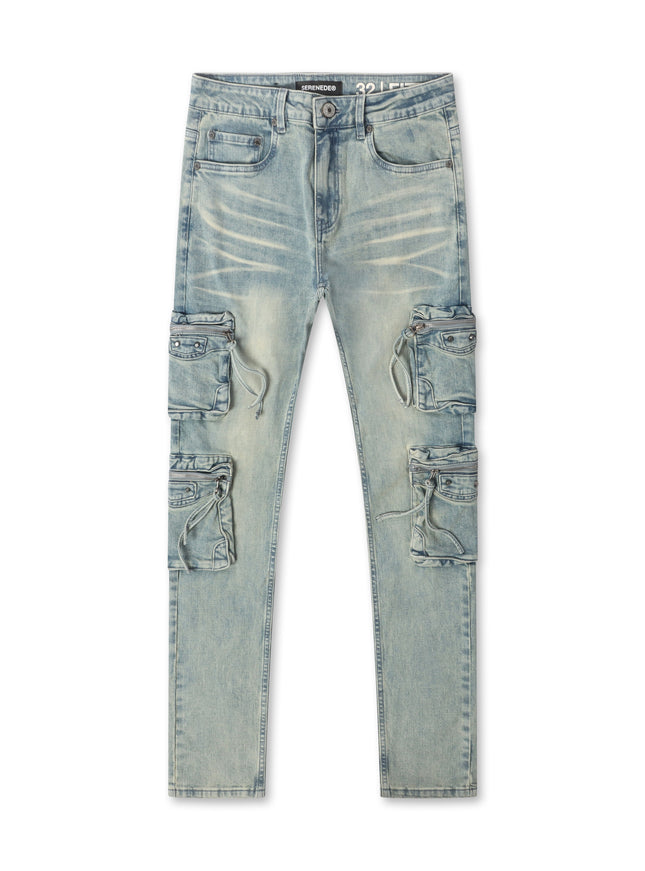 Serenede "Genesys" Cargo Skinny Jeans - Earth