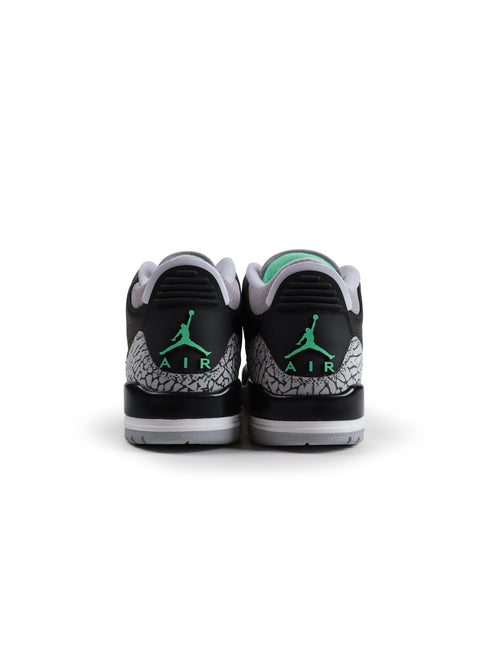 AIR JORDAN BIG KIDS 3 RETRO - GREEN GLOW AIR JORDAN