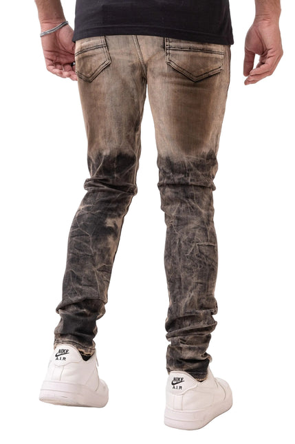 Premium Disaster Ultra Skinny Stretch Denim - Rust