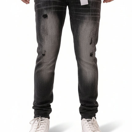 Premium Disaster Classic Skinny Stretch Denim Jeans - Black Stone