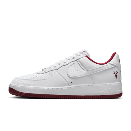 Nike Mens Kobe Air Force 1 Low - White/Team Red