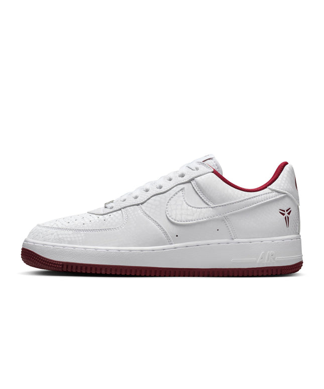 Nike Mens Kobe Air Force 1 Low - White/Team Red