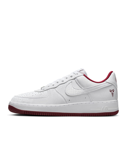 Nike Mens Kobe Air Force 1 Low - White/Team Red