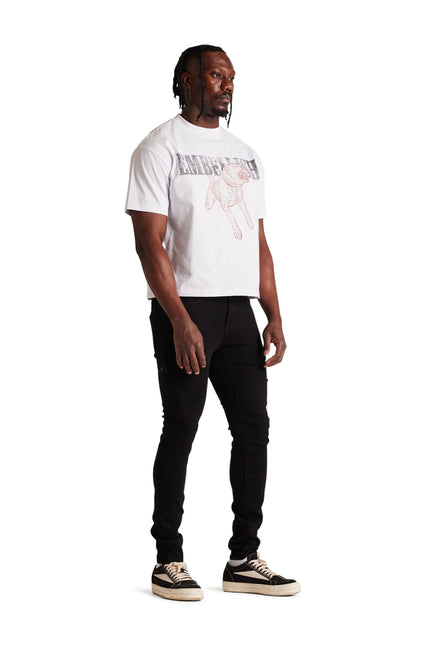 Embellish David Skinny Jeans - Jet Black