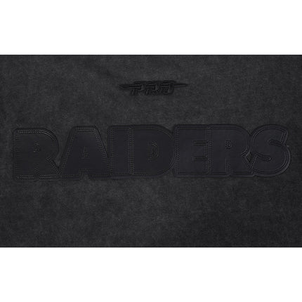 Pro Standard Raiders All-Over Logo Tee - Washed Black