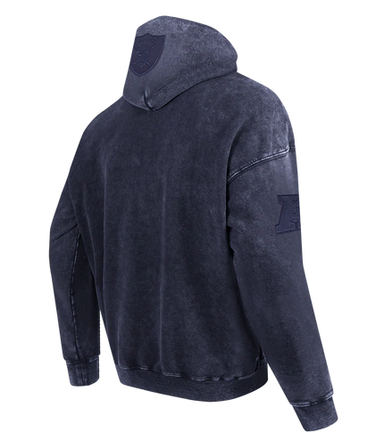 Pro Standard Raiders Washed Enzyme Drop Shoulder Hoodie - Navy