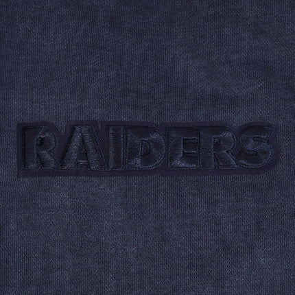 Pro Standard Raiders Washed Enzyme Drop Shoulder Hoodie - Navy