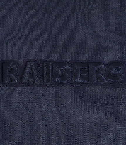 Pro Standard Raiders Washed Enzyme Drop Shoulder Hoodie - Navy