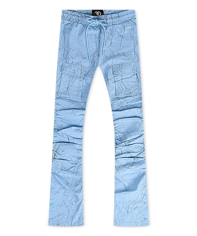 Buy Frost Monico Nylon Stacked Pants Blue