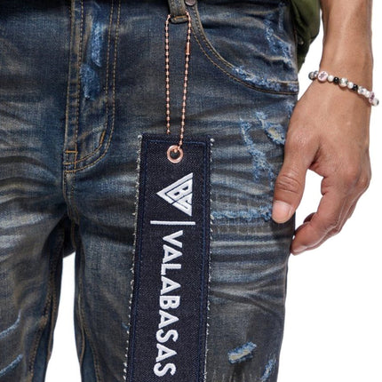 Valabasas Fugitive Stacked Dirty Blue Jeans - Dirty Blue