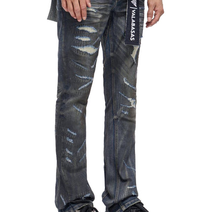 Valabasas Fugitive Stacked Dirty Blue Jeans - Dirty Blue