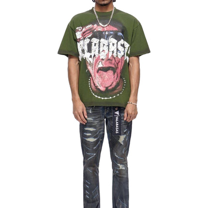 Valabasas Fugitive Stacked Dirty Blue Jeans - Dirty Blue