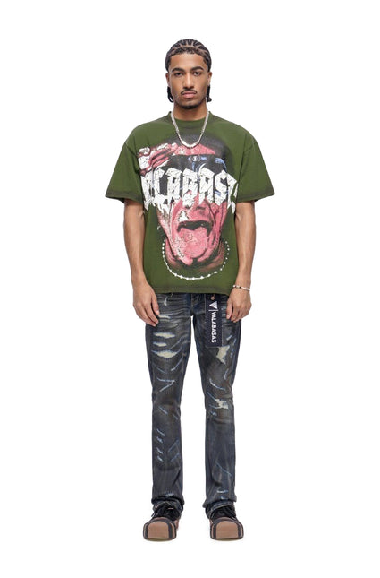Valabasas Fugitive Stacked Dirty Blue Jeans - Dirty Blue