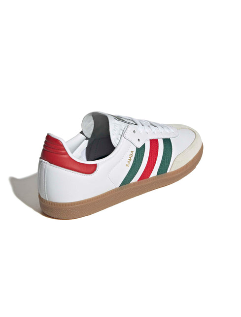 Adidas Mens Samba OG - White/Scarlet/Dark Green