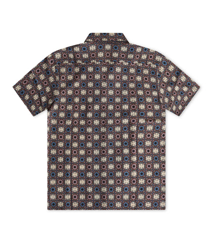 PUMA NEW PREP WOVEN SHIRT - BROWN MUSHROOM PUMA