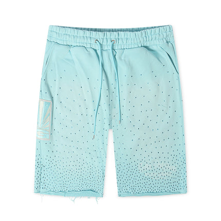 Gala Original Rhinestone Terry Shorts - Washed Sky Blue