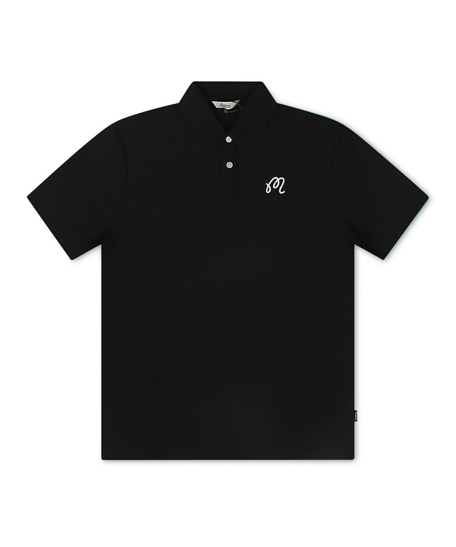 Malbon Fairway Polo - Black