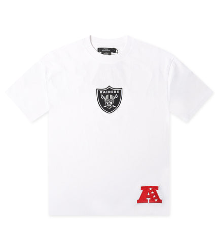Pro Standard Raiders Wingspan Drop Shoulder Tee - White