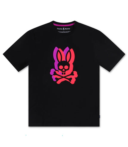 PSYCHO BUNNY GROVES GRAPHIC TEE - BLACK PSYCHO BUNNY