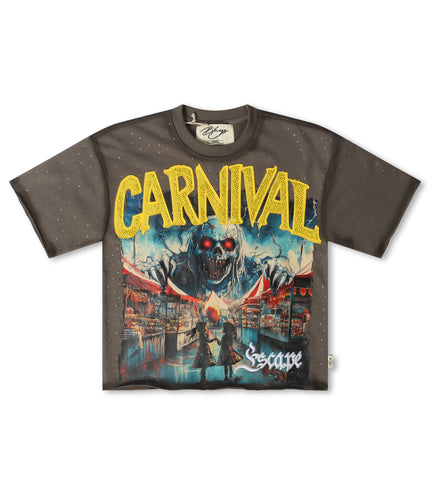 Bkys Carnival Cropped Tee - Grey