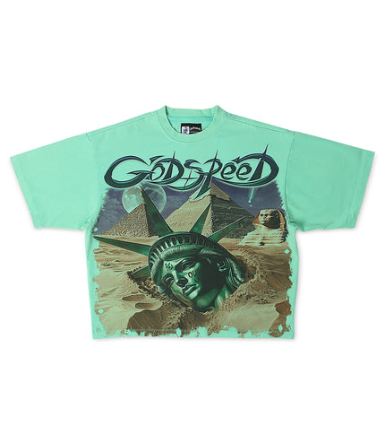 Godspeed Mother Cairo Boxy Fit Tee - Teal